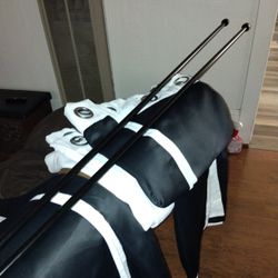 Blk/White  Thick Curtains. Nice