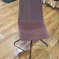 Suede Red/pink Color Office Chair Or Dining Chair Very Comfortable Fabric 