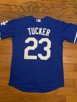 Blue Los Angeles dodgers Tucker World Series jersey