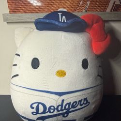 2025 Hello Kitty Dodgers Squishmallow Plush - Limited Edition Dodger Stadium Giveaway SGA