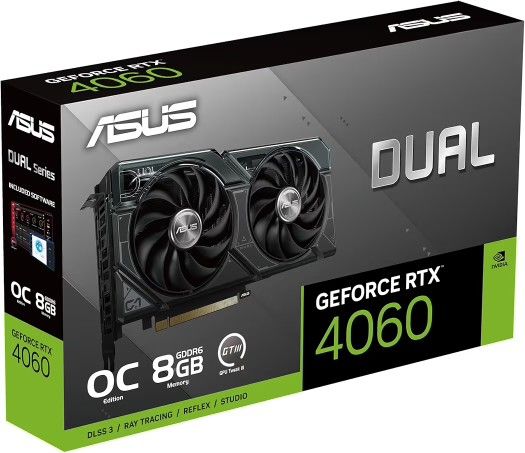ASUS Dual GeForce RTX 4060 OC Edition 8GB