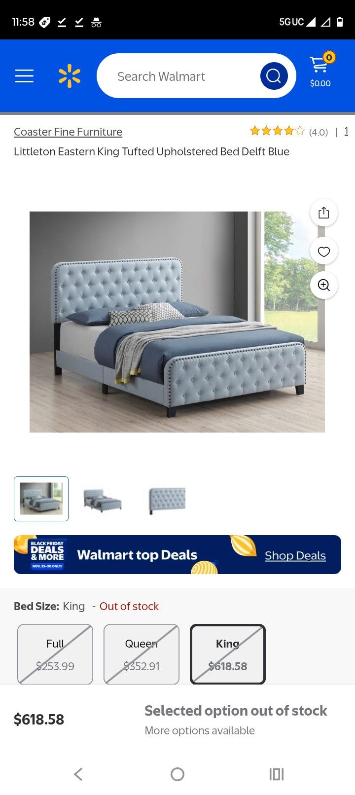 King Bed Frame And Mattress Delivery Included 