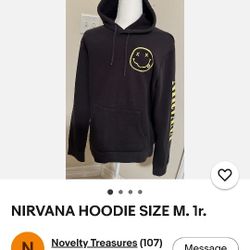 Nirvana Hoodie $25