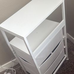 White 3-Drawer Storage Dresser – Lightweight & Modern