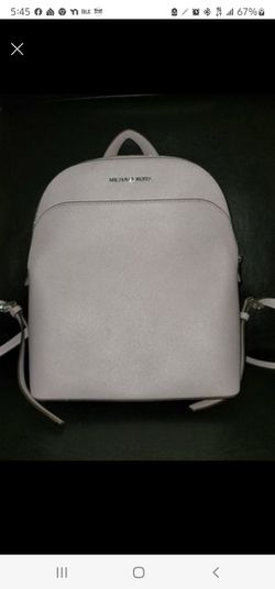 Michael Kors, Bags, Grey Michael Kors Emmy Backpack Saffiano Leather
