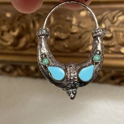 Turquoise Sterling Silver Earrings 