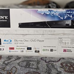 Sony BDP-BX58 Blu-ray Disc / DVD Player 3D Wi-Fi Network Streaming - NEW Openbox
