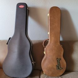 Three guitar cases for sale 