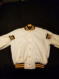VTG satin chalkline style jacket Pittsburgh colors