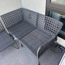 Outdoor Modular Sofa With Stool