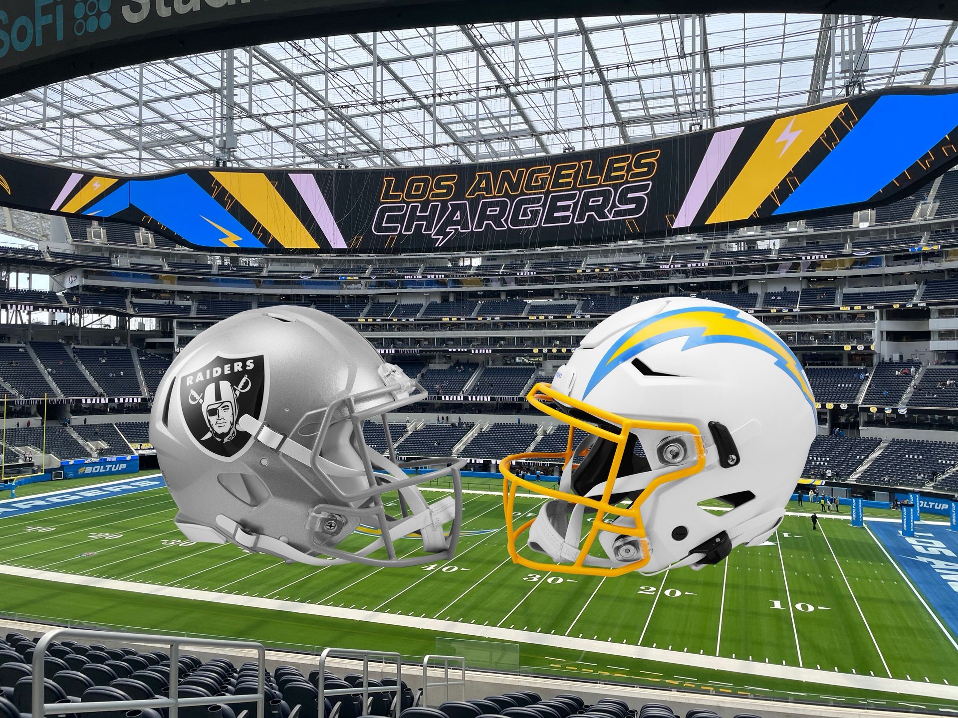 Las Vegas Raiders v. LA Chargers @ SoFi Stadium (CLUB SEATS/VISITOR SIDE)