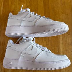 New Nike Air Force 1 Low Triple White Youth 6y 6.5y 7y, Women’s 7.5 8 8.5, Men’s 6 6.5 7