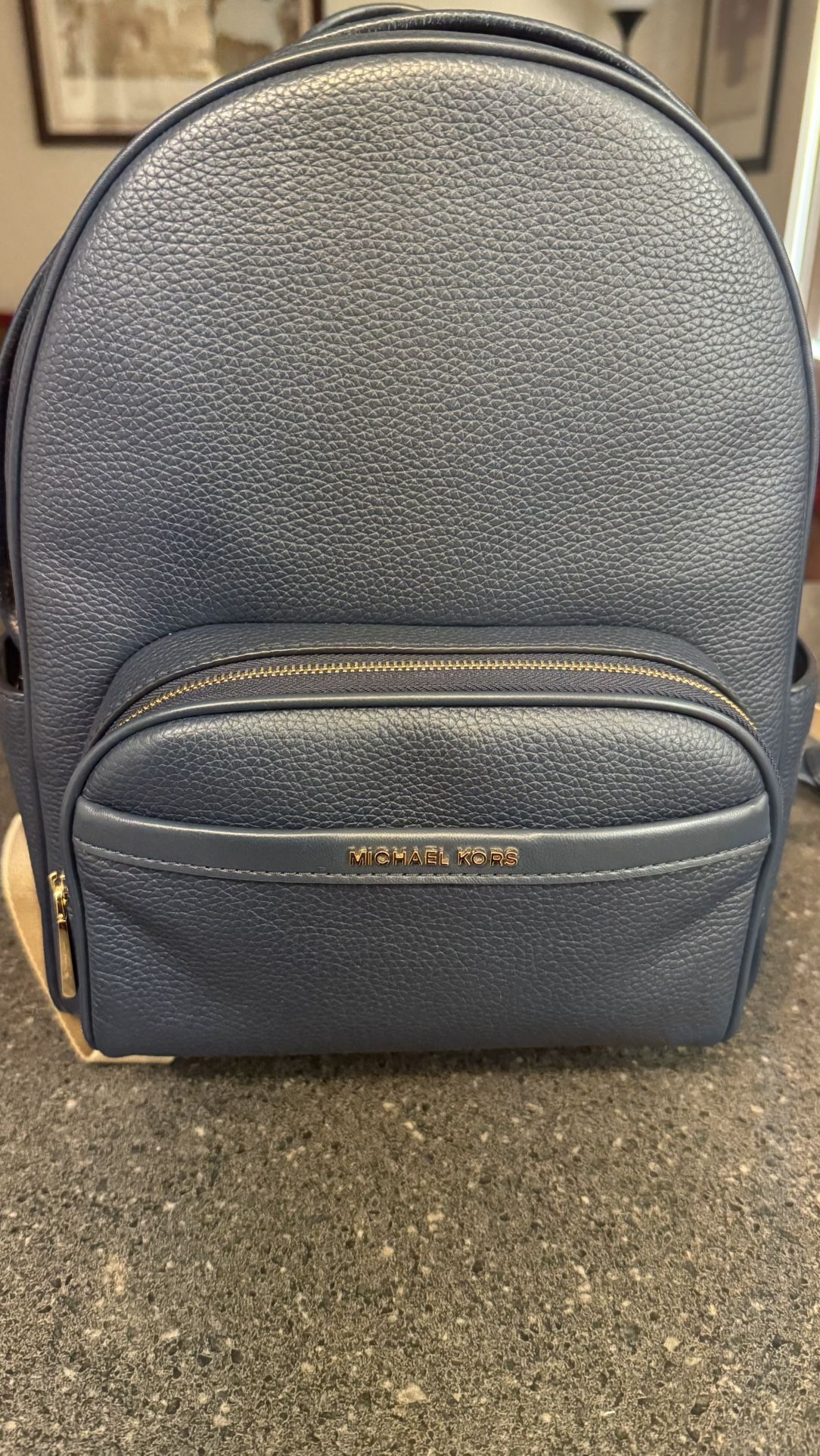 Navy blue Michael kors backpack