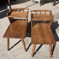 Vintage Ethan Allan side tables