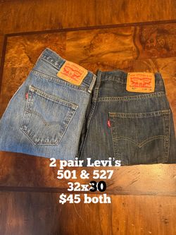 2 Pair Levi’s 32x30 527 & 501 $45 Both - Corrales