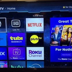 TCL 55” CLASS 4-SERIES 4K UHD HDR ROKU SMART TV