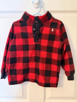 Kids Plaid Fleece Pullover