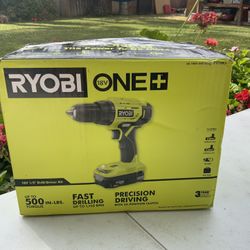 RYOBI ONE+ 18V Cordless 3/8 in. Drill/Driver Kit with 1.5 Ah Battery and Charger