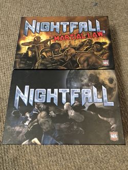Nightfall and Nightfall Expansion : Martial Law Boardgame