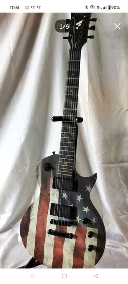 Brand new Fesley FLP400AF electric guitar with new padded bag  and cable