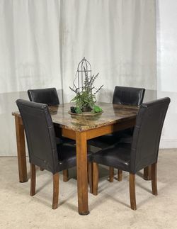 Handsome Dining Table With 4 Chairs ASHLEY FURNITURE