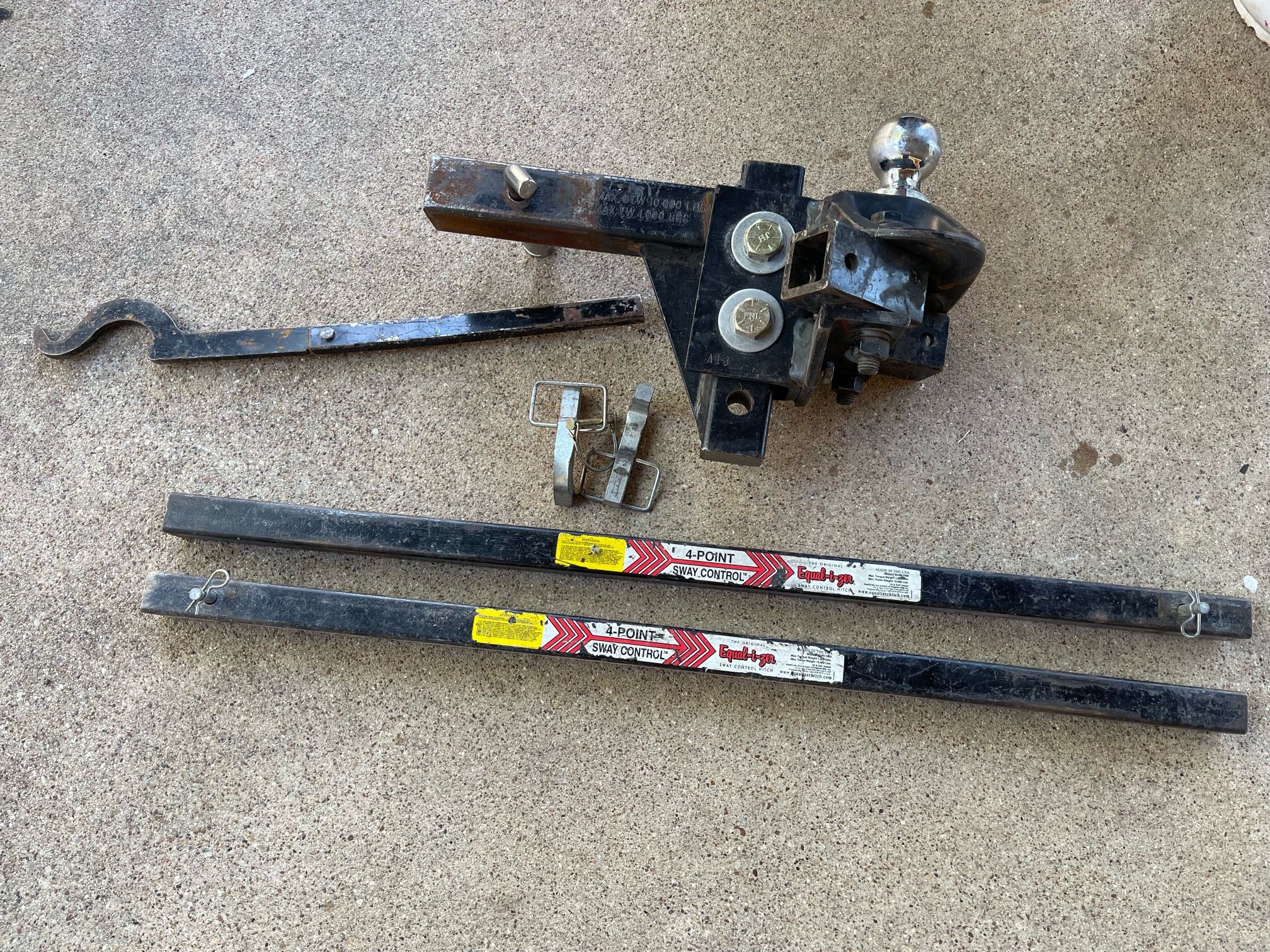 Distribution Sway Control Bars For RV Campers Or Trailer