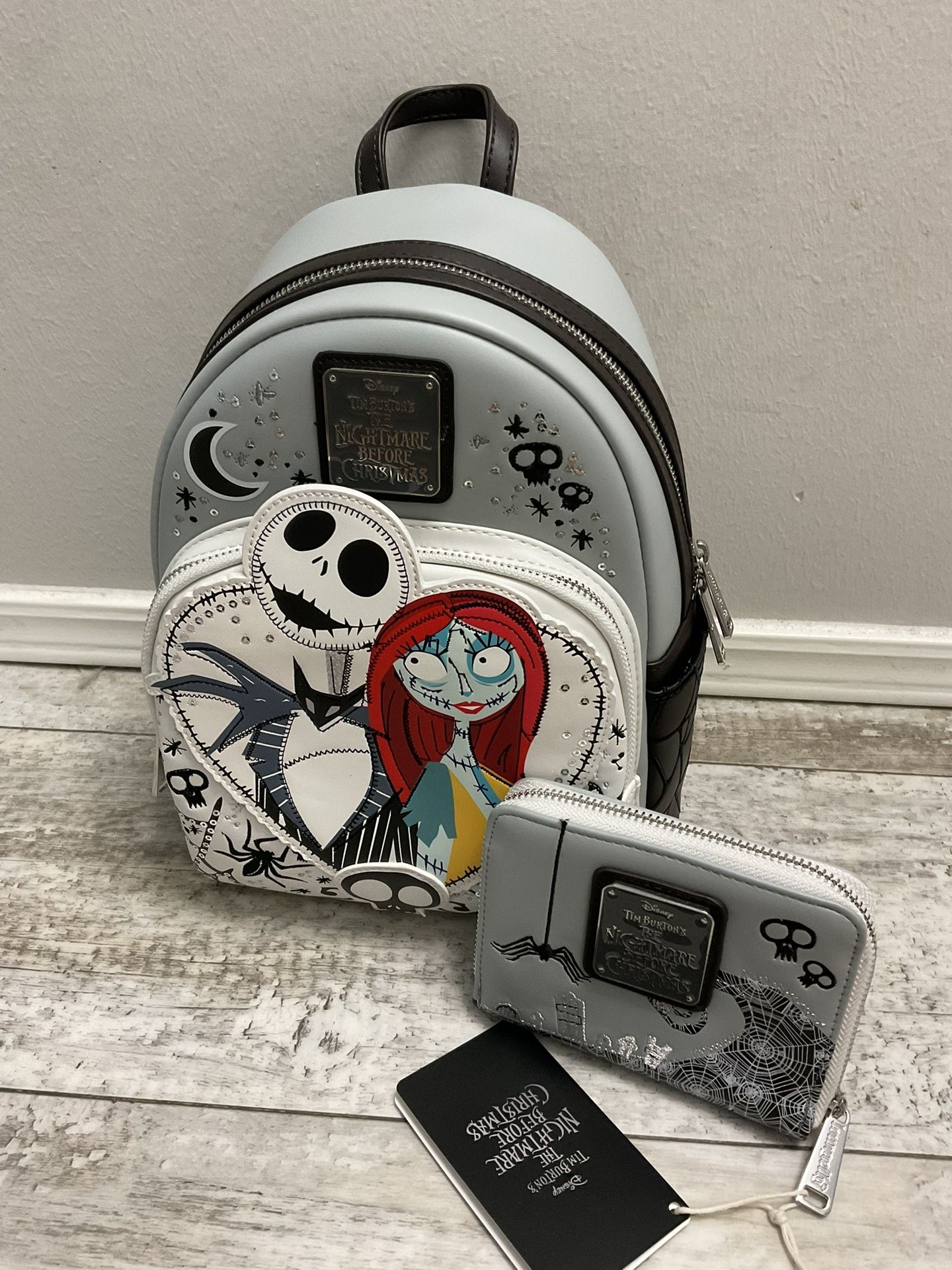 Disney The Nightmare Before Christmas Jack & Sally Floral Heart Backpack NWT Disney The Nightmare Before Christmas Jack & Sally Mystical  main image 2