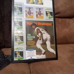 7 Rickey Henderson Rookie With Beckett Voa Auto Rookie Sports Illustrated..No Creases On Any Rookies 2 College Rookies Mint And 5 Topps Rookies.