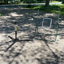 Batting Trainer And Pitch Return. 
