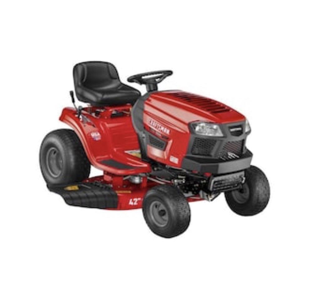 CRAFTSMAN T110 17.5-HP Manual/Gear 42-in Riding Lawn Mower with Mulching Capability (Kit Sold Separately)