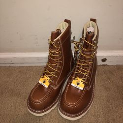 Men's work Boots 8" Steel Toe sizes 7/7.5/8/9 and 13