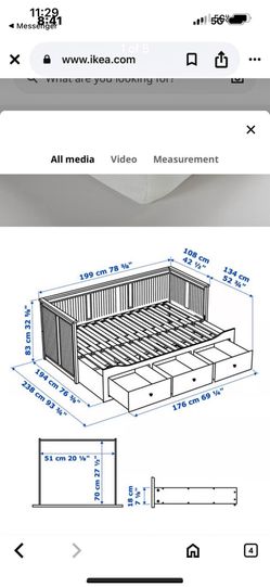 White Double Twin Toddler Bed
