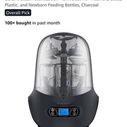 Baby Brezza Baby Bottle Sterilizer and Dryer Machine – Electric Steam Sterilization - Universal Fit - Pacifiers, Glass, Plastic, and Newborn Feeding B