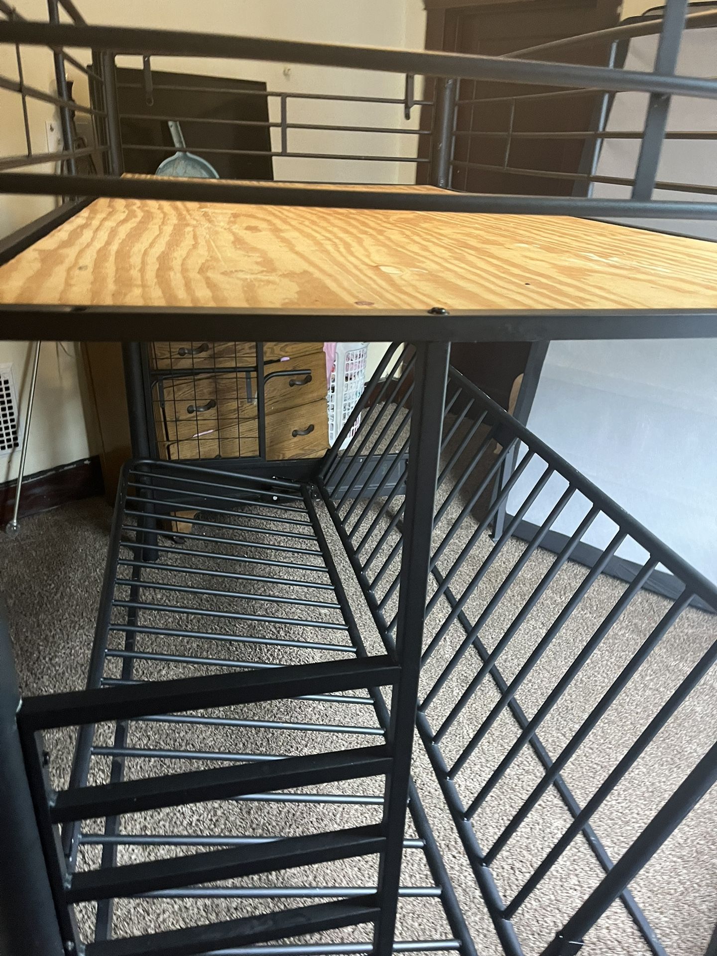 Twin Bunk On Top And Full/futon Bottom 