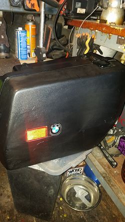 bmw motorcycle right side hard box.