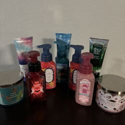 Bath & Body Works Soaps, Lotions and candles