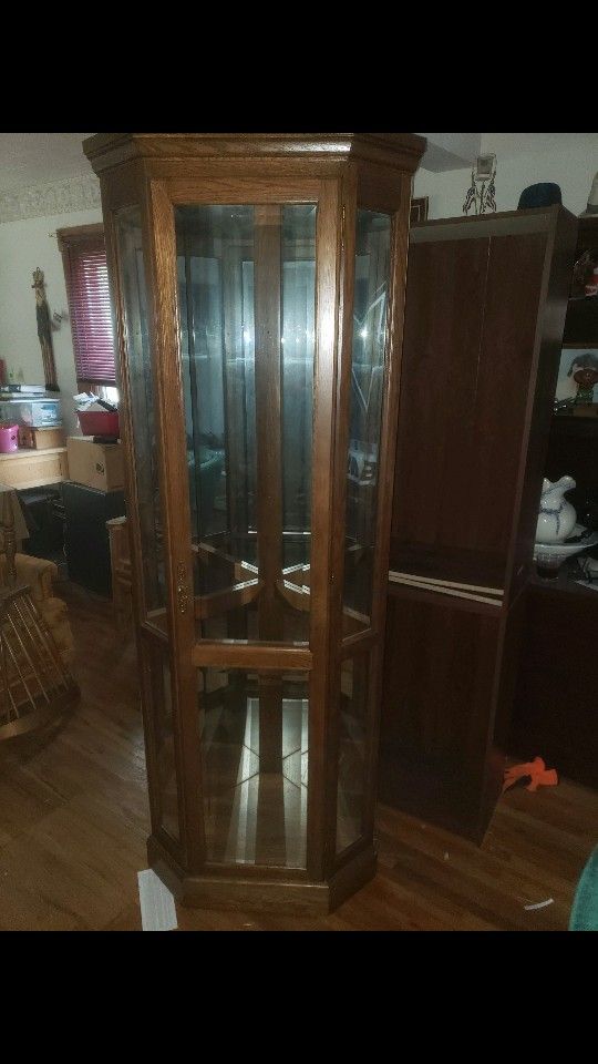 Corner Curio/Display Cabinet OBO 