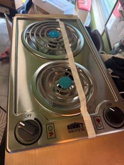 NEW Summit 12" 2-Burner Electric Cooktop (115V Stainless Steel) - CCE213SS