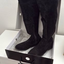 black knee high boots 