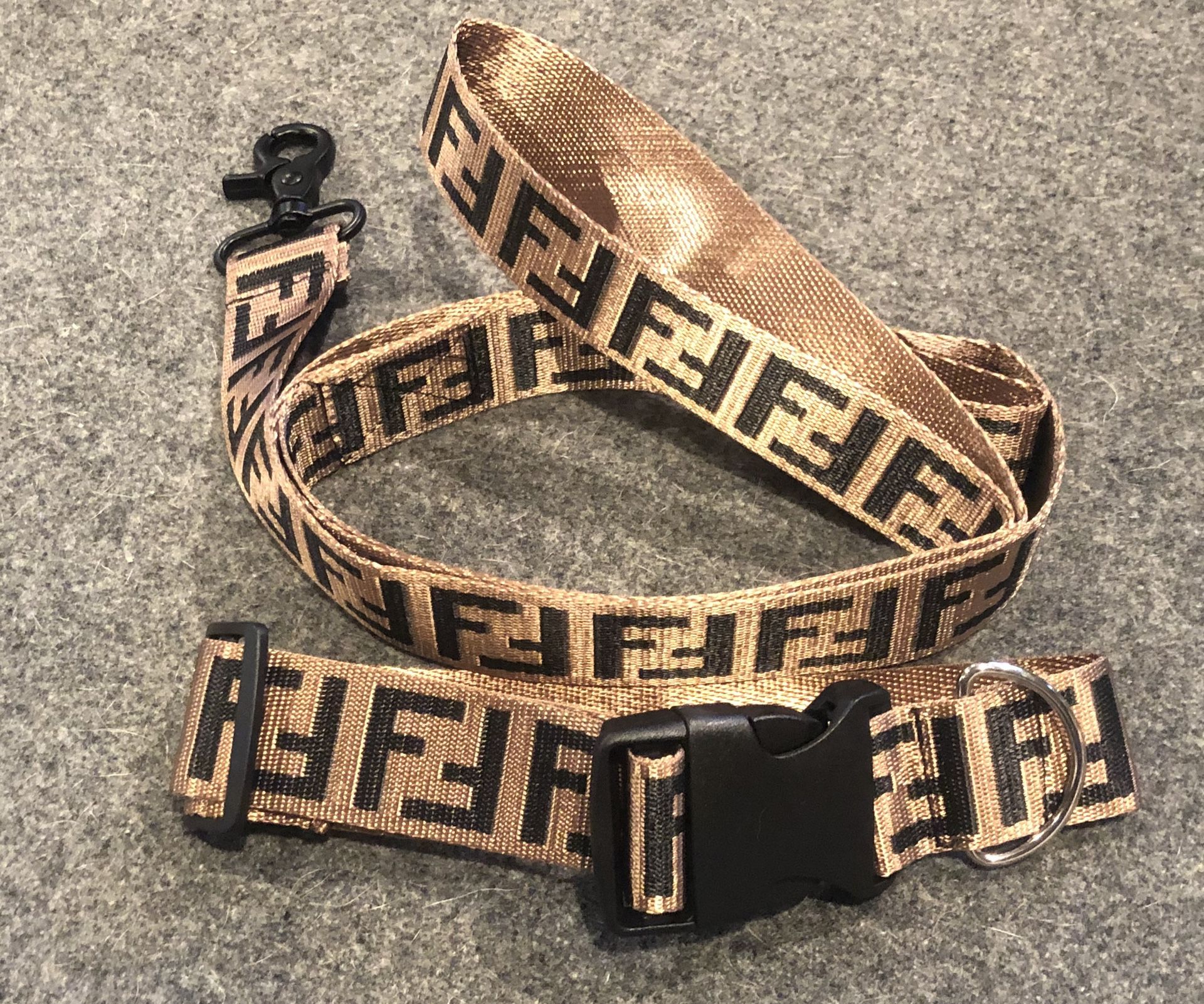 FF Designer Dog Leash & Collar Set. Harness sold separately.