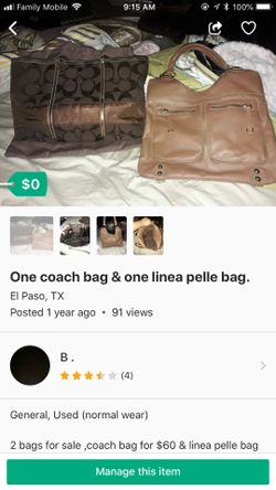 Coach bag