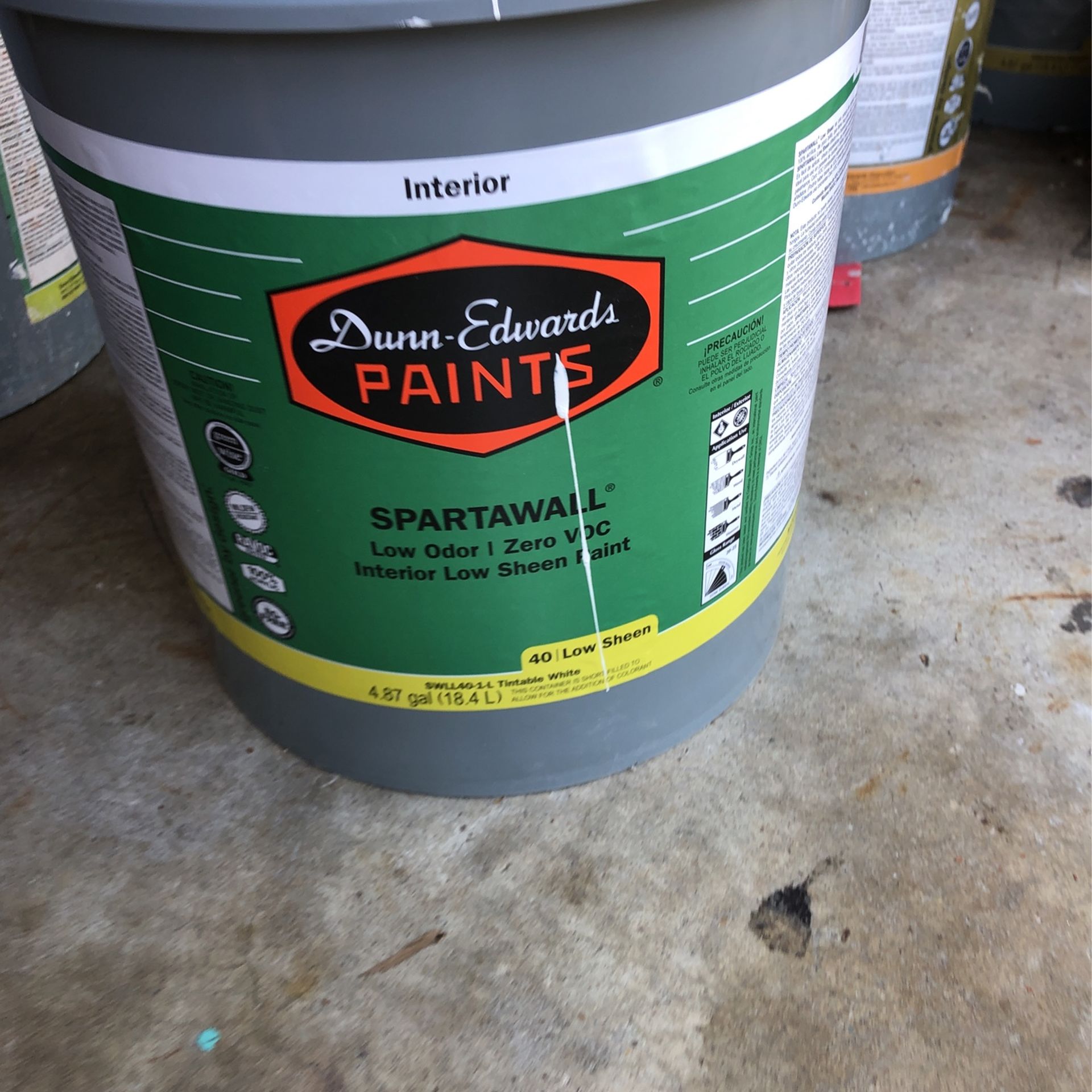 2 Gallons Dunn Edward’s Spartawall Interior Low sheen Paint 