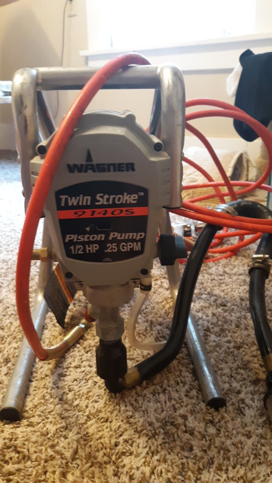 Paint sprayer~Wagner twin stroke piston pump