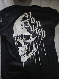 Von Dutch Drip Logo Grommet Tshirt Black Size M Brand New With Tag