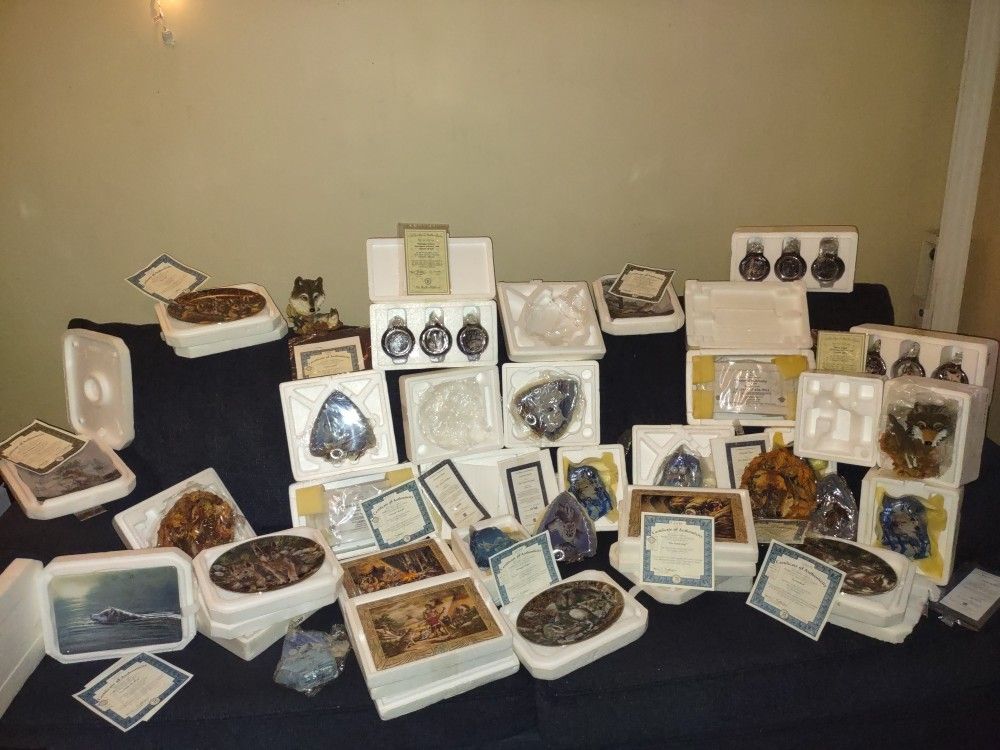 Huge Hamilton Ceramic Plate Collection