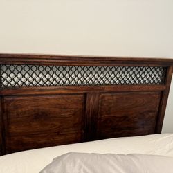Solid Wood Headboard Queen Size 