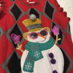 Christmas Ugly Sweater Vest Size Medium