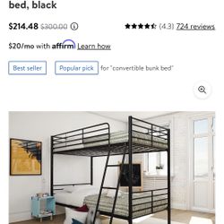 Twin Over Twin Bunk Bed 