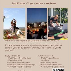 Mat Pilates, Yoga & Wellness Retreat