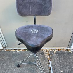 ROC-N-SOC Drum Throne w/ Backrest Adjustable Drummer Stool Motorcycle Seat